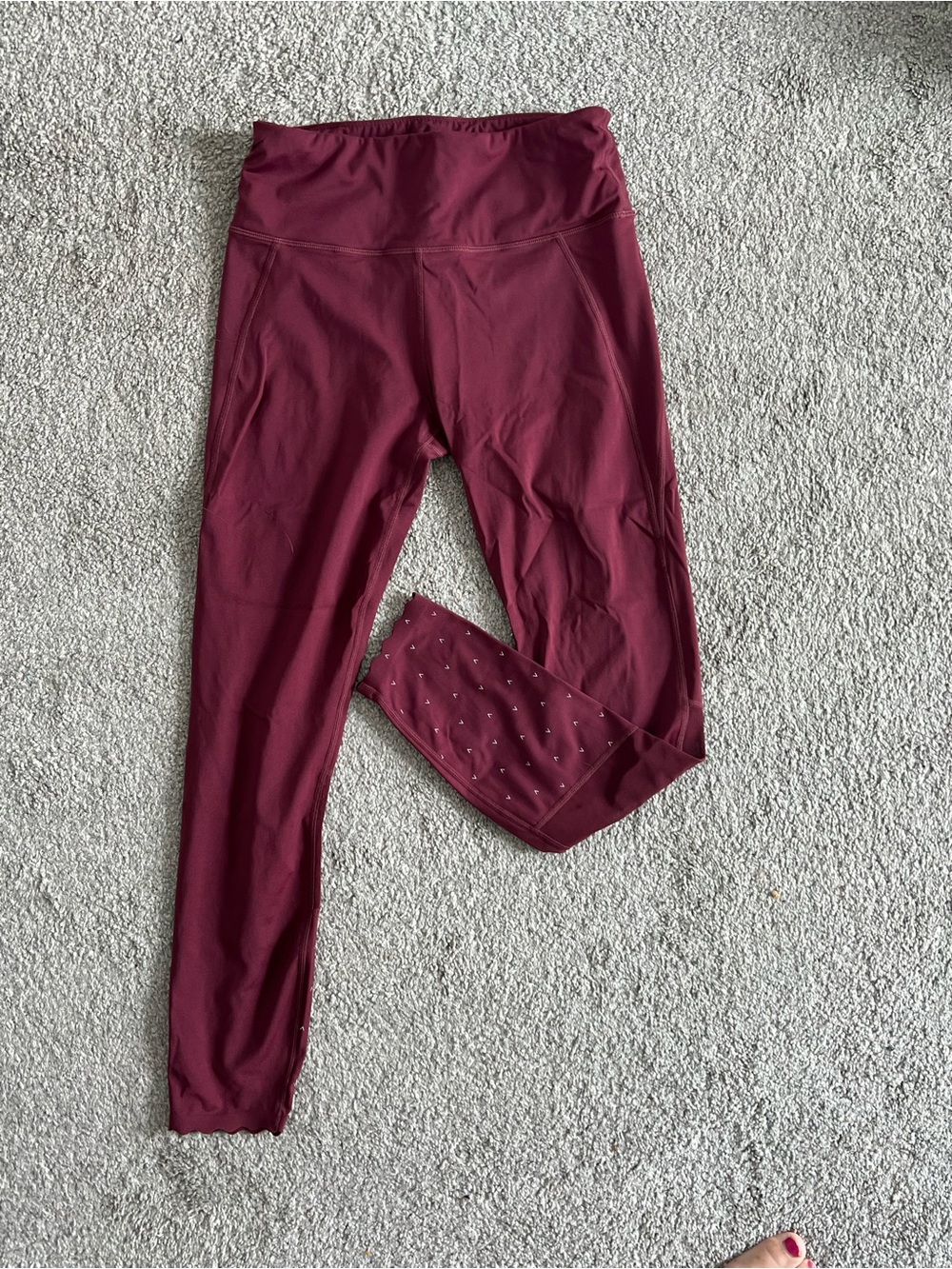 Varley Burgundy Leggings